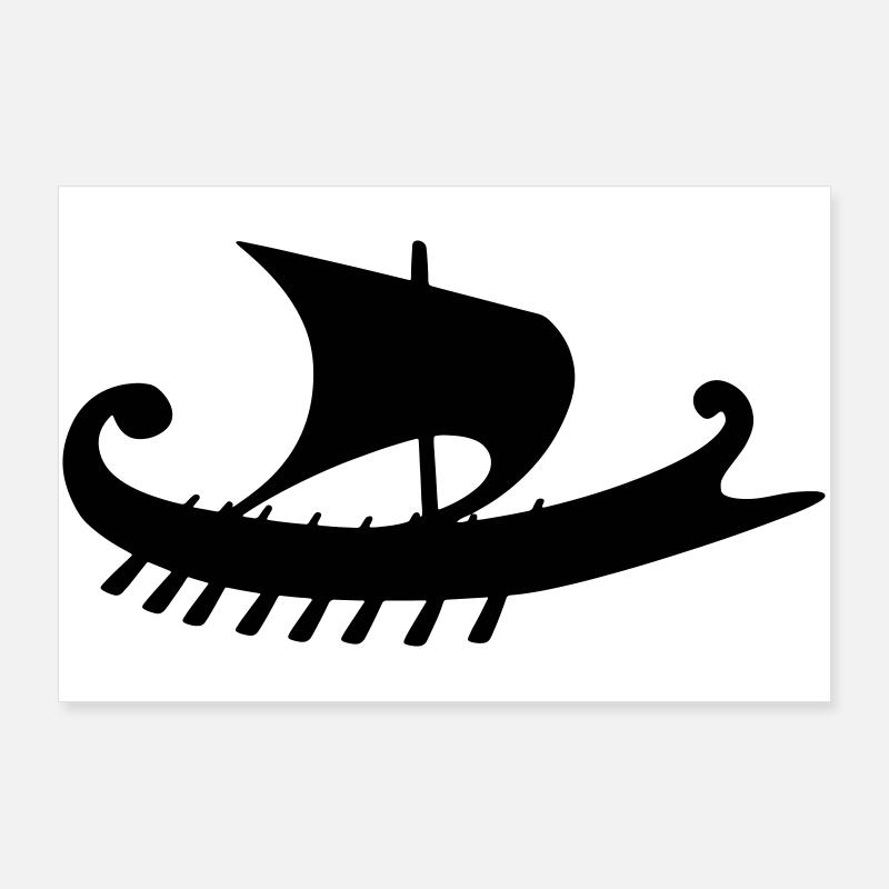 Empuriabrava Schiff w Poster 90x60 cm