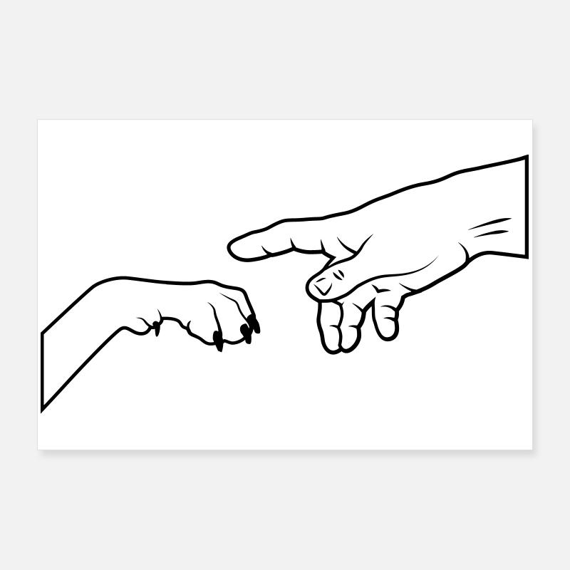 Patte de chien - Give Paw Poster 90 x 60 cm