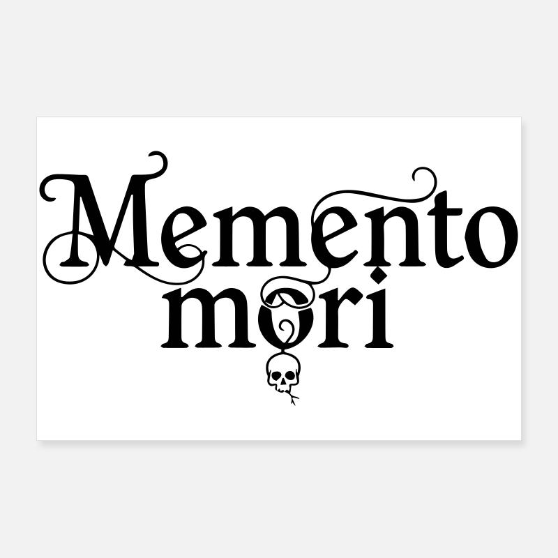 Memento Mori - Stoic Wisdom Philosophy Poster 36" x 24" (90x60 cm)