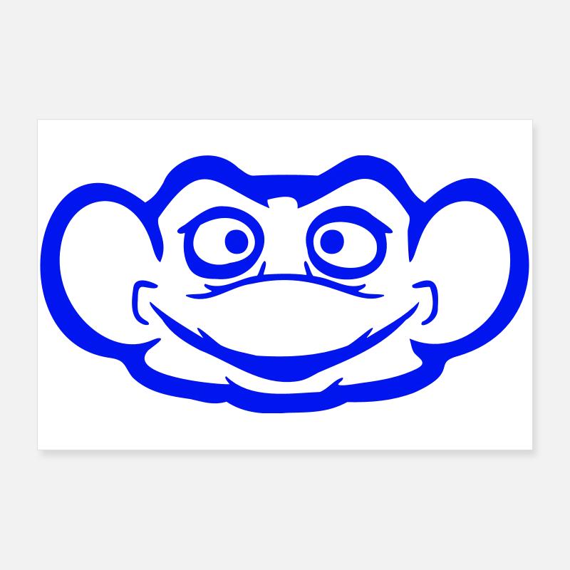 Frog Toad Smiles Funny Comic Happy Cool Poster 36" x 24" (90x60 cm)