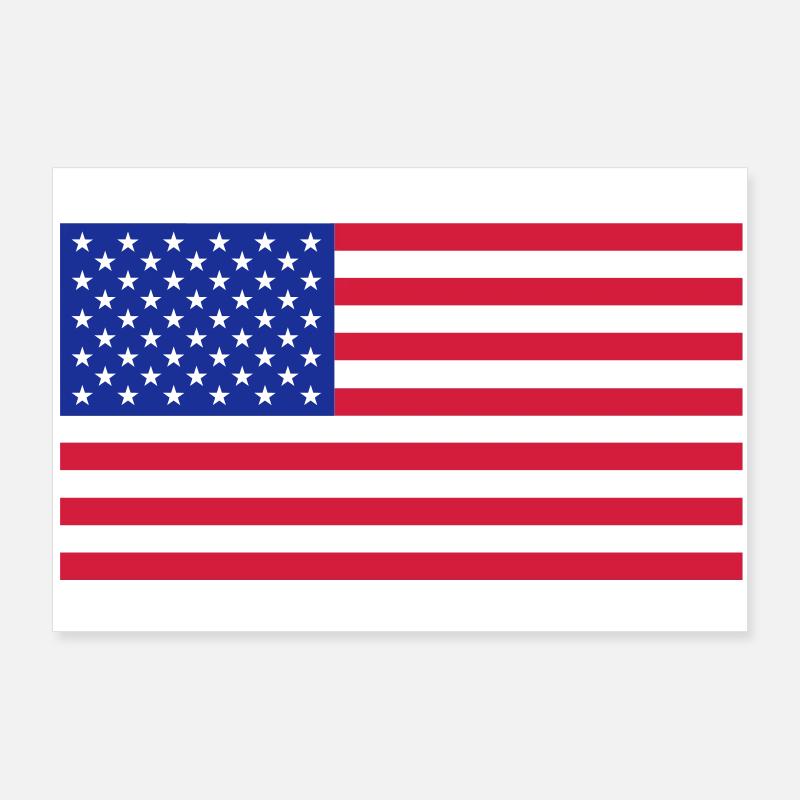 American flag Poster 36" x 24" (90x60 cm)