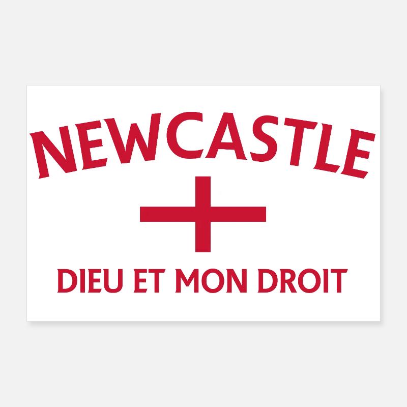 Newcastle Crest Fusion Poster 90 x 60 cm