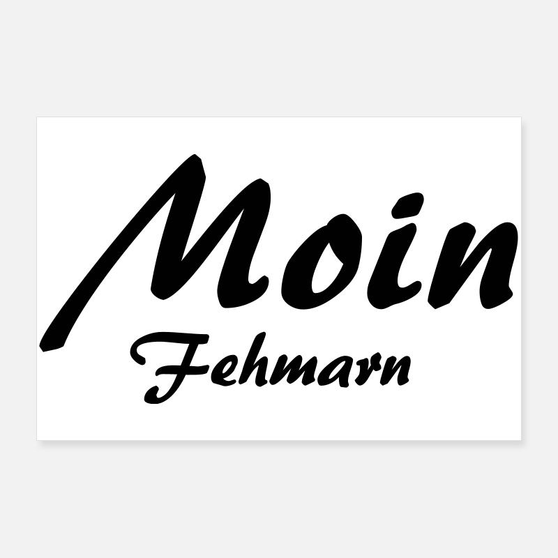 Moin Fehmarn Poster 90x60 cm