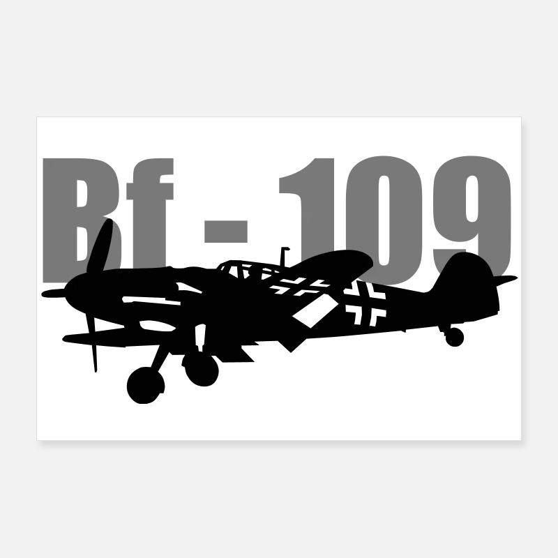 Messerschmitt Bf-109 Poster 90x60 cm