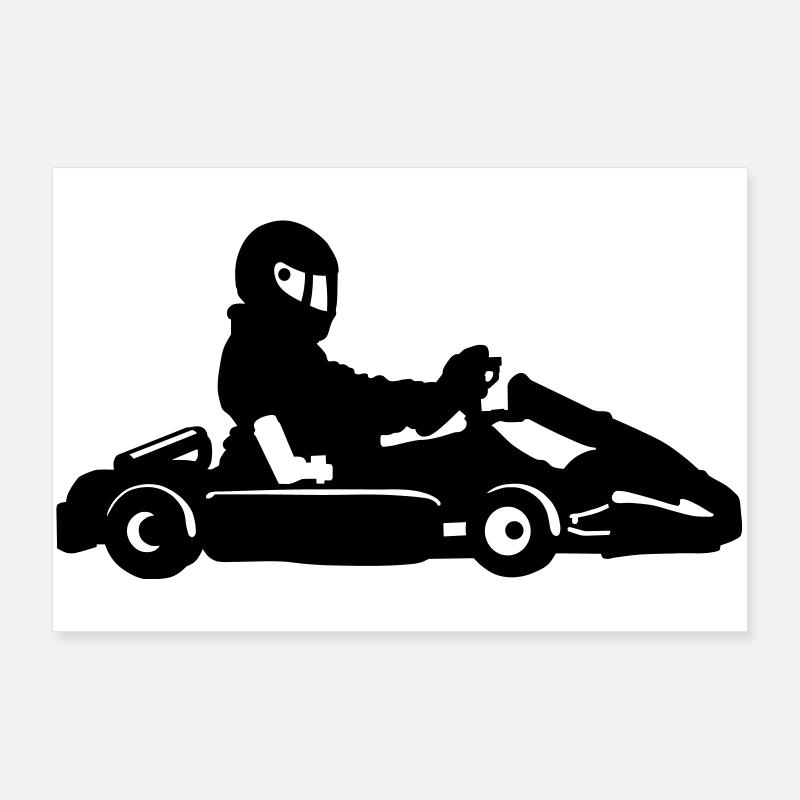 Karting Poster 90 x 60 cm