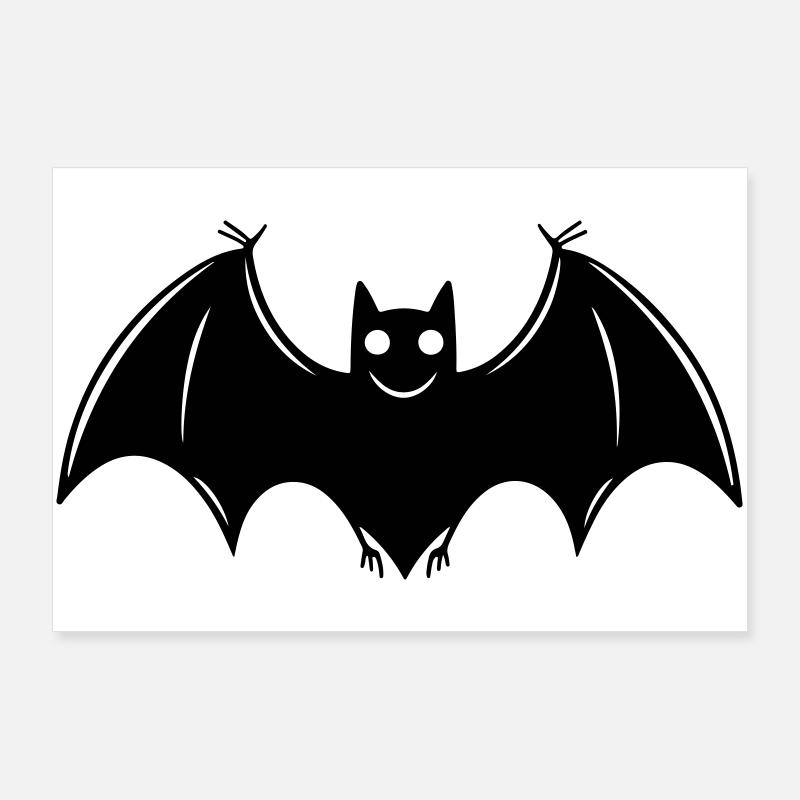 Bat Poster 36" x 24" (90x60 cm)