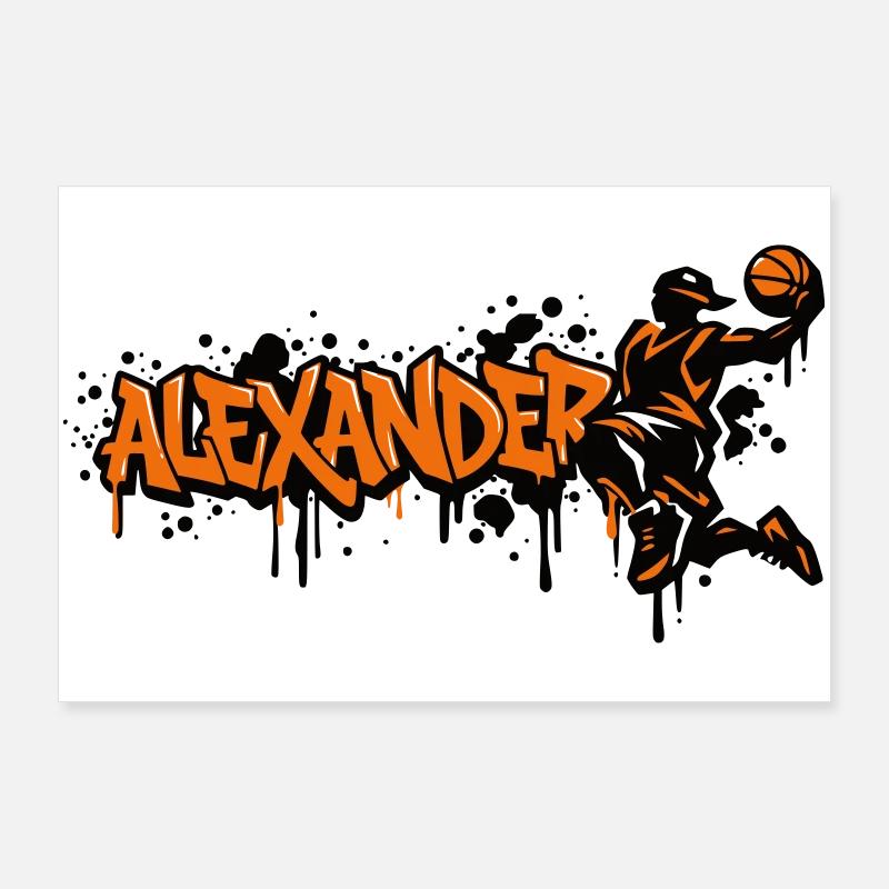 Alexander Graffiti Dunk Poster 36" x 24" (90x60 cm)