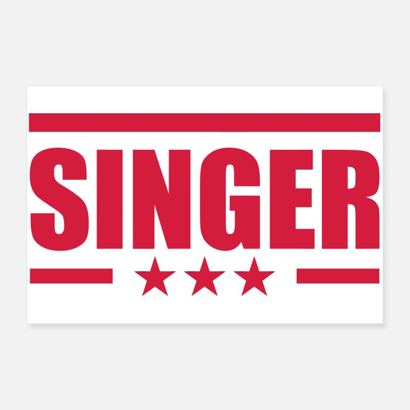 Singer Poster 90 x 60 cm
