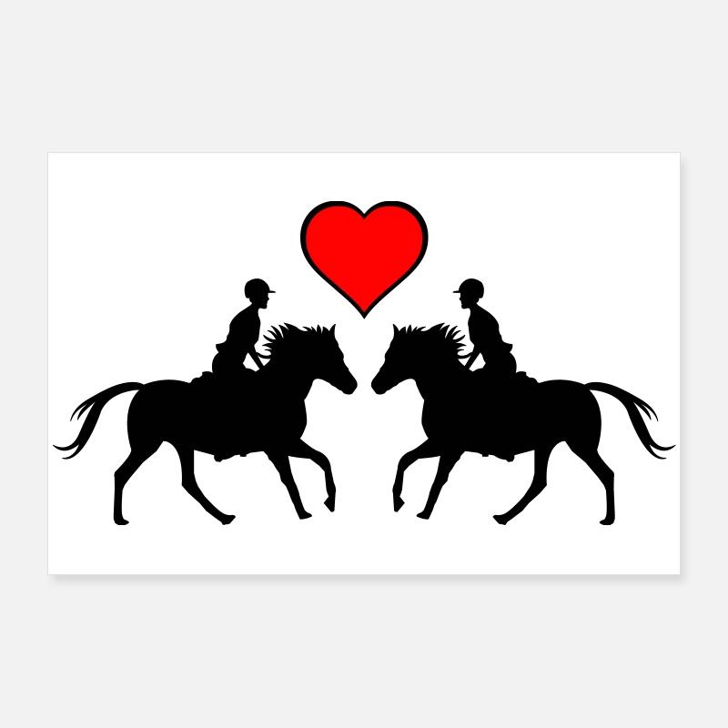 Riding Love Poster 36" x 24" (90x60 cm)