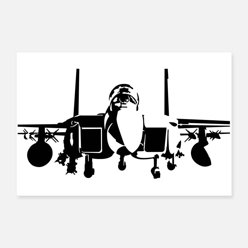 fighter F-15 Poster 36" x 24" (90x60 cm)