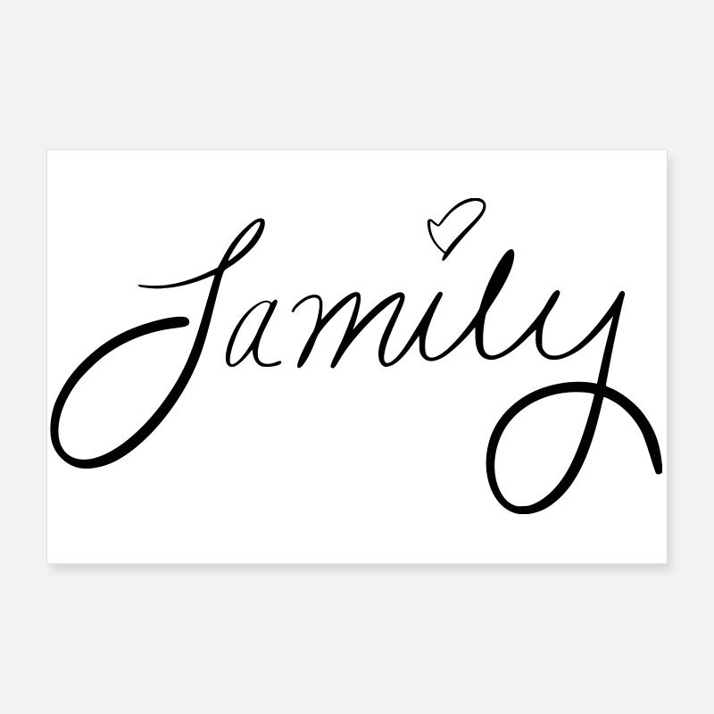 famille Poster 90 x 60 cm