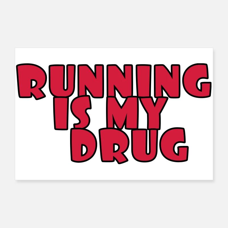 Course à Pied / Running / Jogging / Coureur Poster 90 x 60 cm