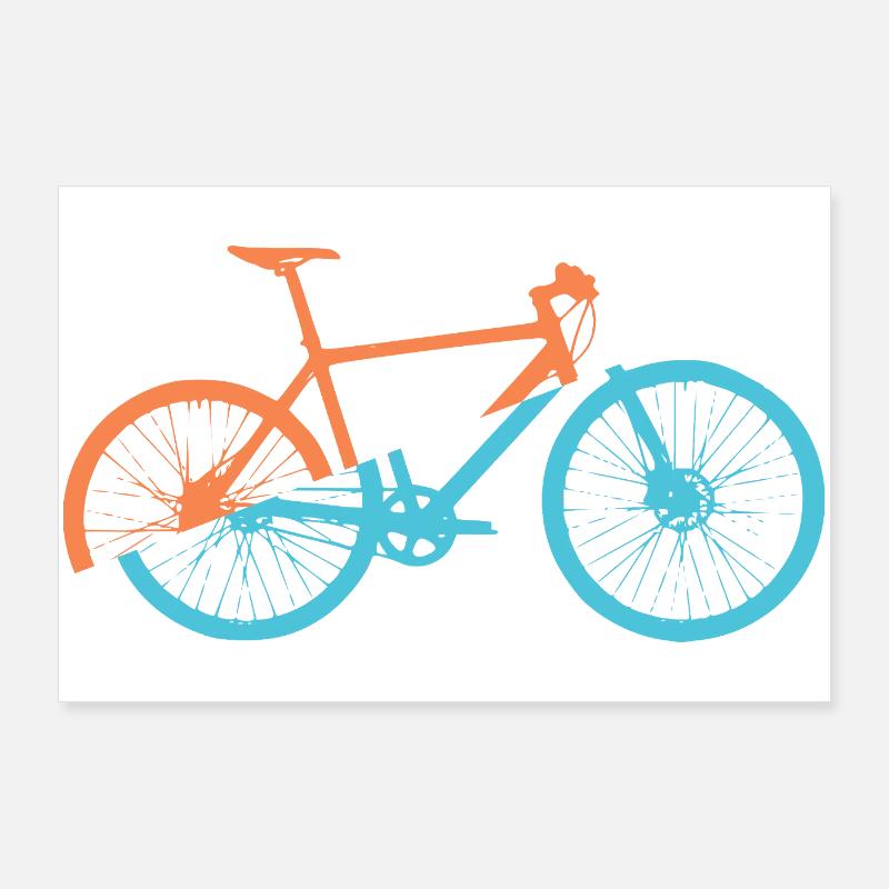 Dynamic bicycle design Poster 36" x 24" (90x60 cm)