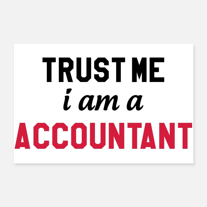 comptable / comptabilité / argent / Finance / Euro Poster 90 x 60 cm