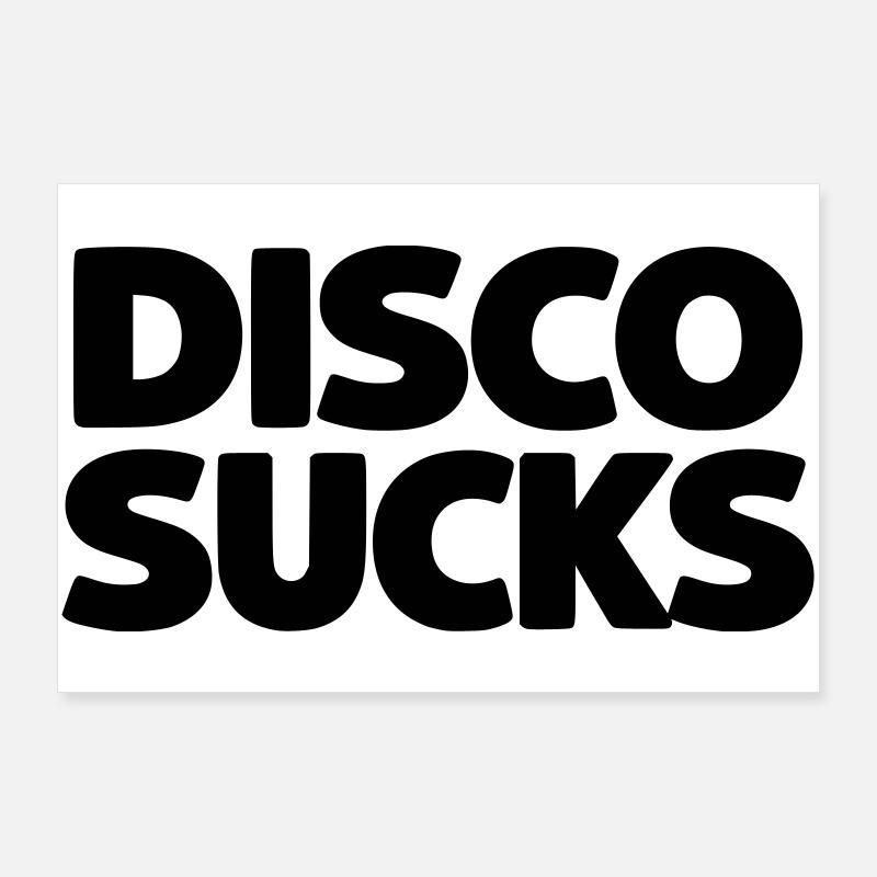 Disco Sucks Poster 36" x 24" (90x60 cm)