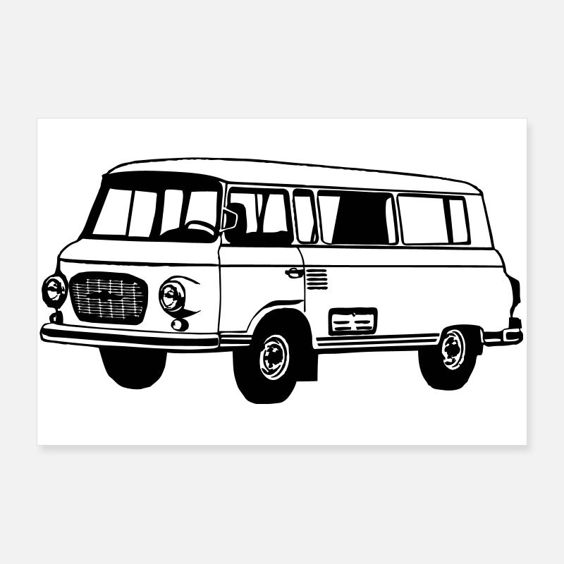 Barkas , Ostalgie , DDR Kult , Oldtimer (25) Poster 90x60 cm