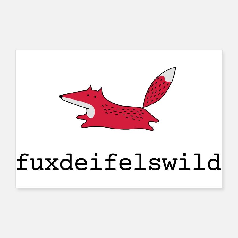 Fox fox deifels wild Poster 36" x 24" (90x60 cm)