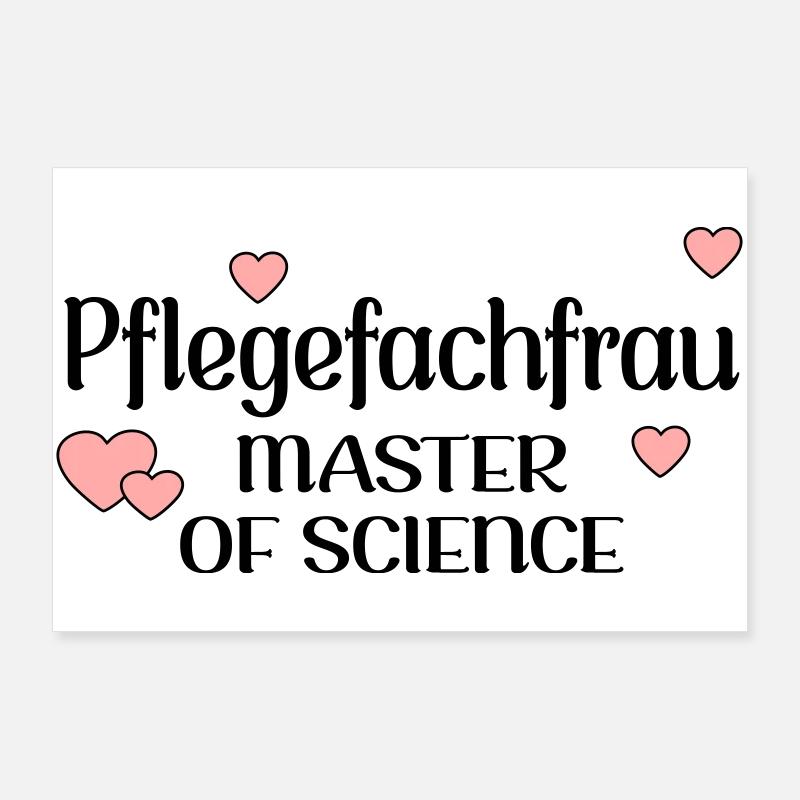MASTERSTUDIUM PFLEGE - PFLEGEFACHFRAU Poster 90x60 cm