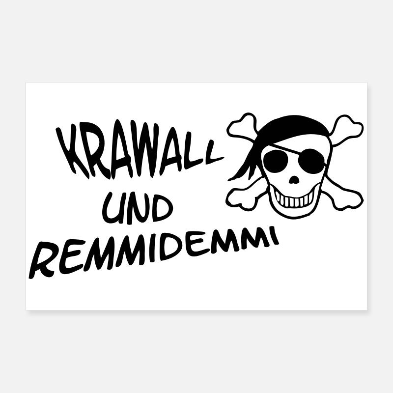Riot et Remmidemmi Poster 90 x 60 cm