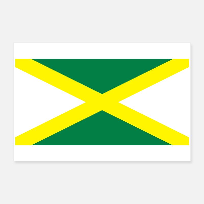 Drapeau jamaïcain Poster 90 x 60 cm