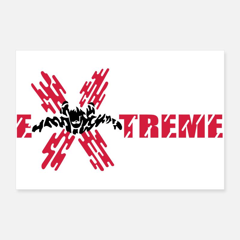 skydiver extreme Poster 90x60 cm