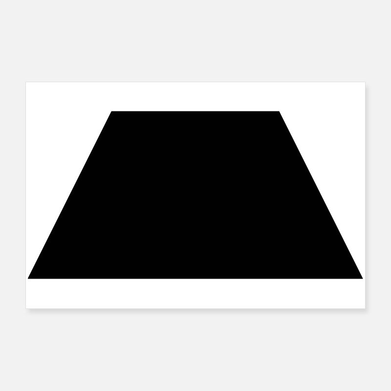 black trapezoid Poster 36" x 24" (90x60 cm)