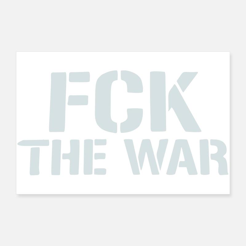 Peaceful Protest Stencil Poster 36" x 24" (90x60 cm)