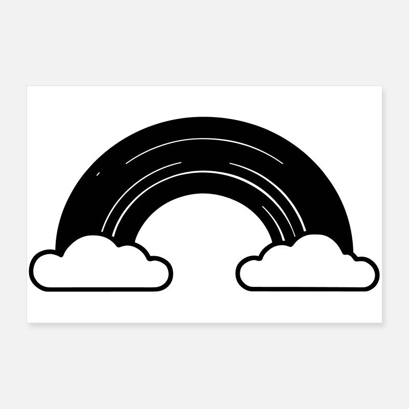 arc en ciel Poster 90 x 60 cm