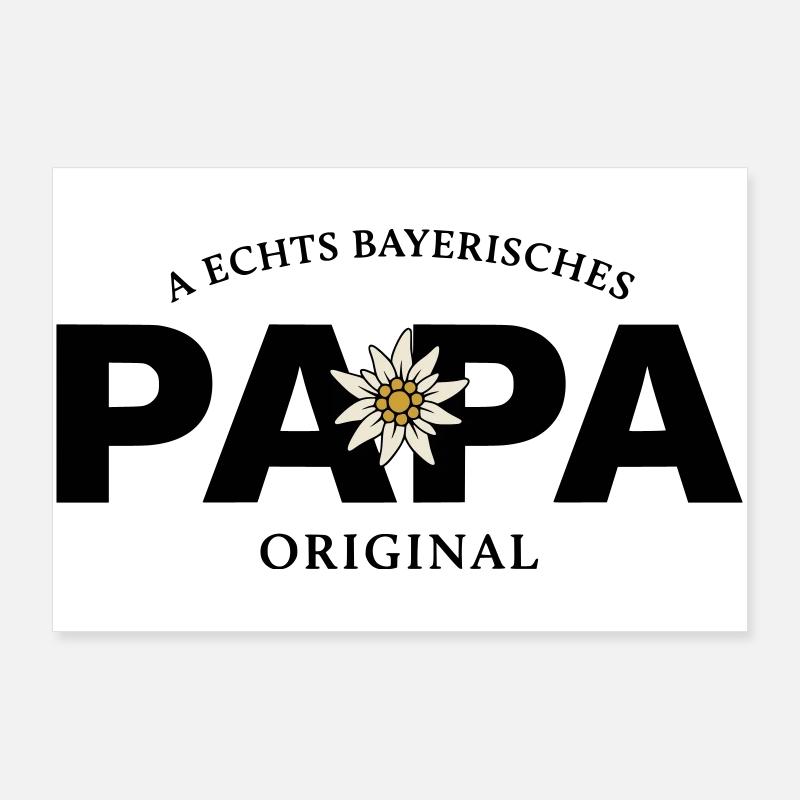 Bayerisches Original - Papa Poster 90x60 cm