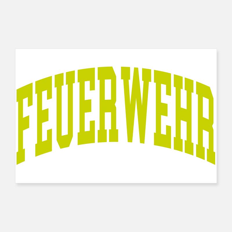 Feuerwehr Poster 90x60 cm