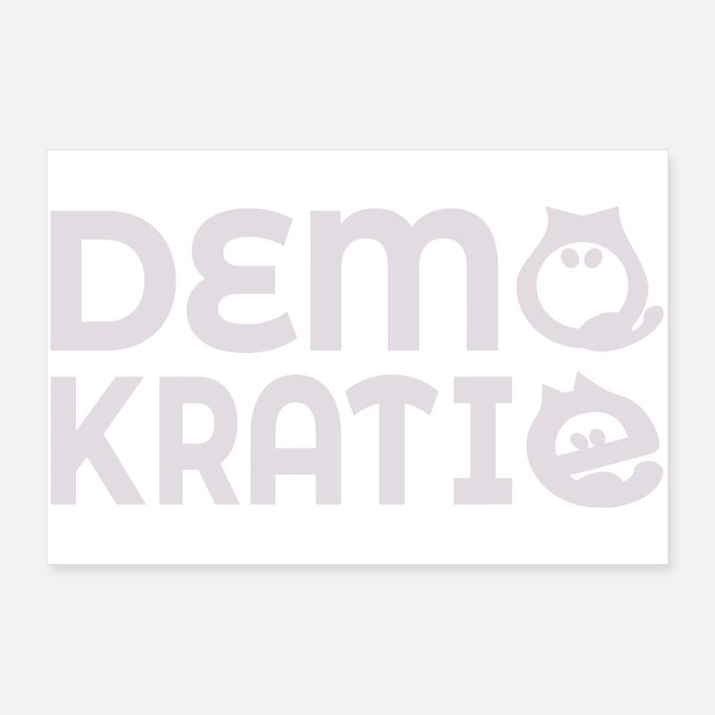 Cat Democracy Poster 36" x 24" (90x60 cm)