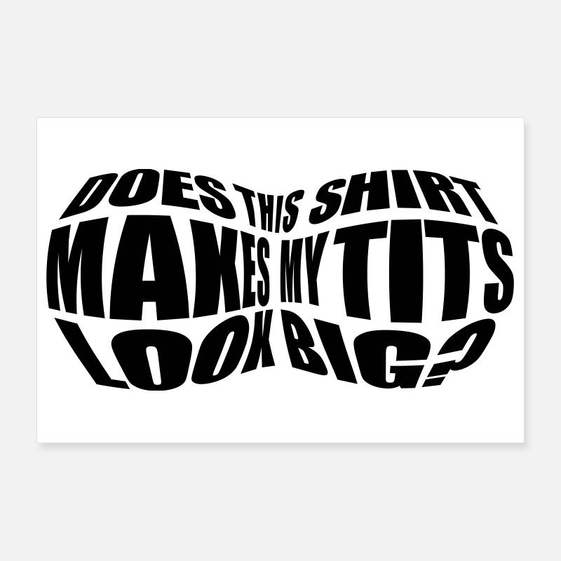 Big Tits! Poster 90x60 cm