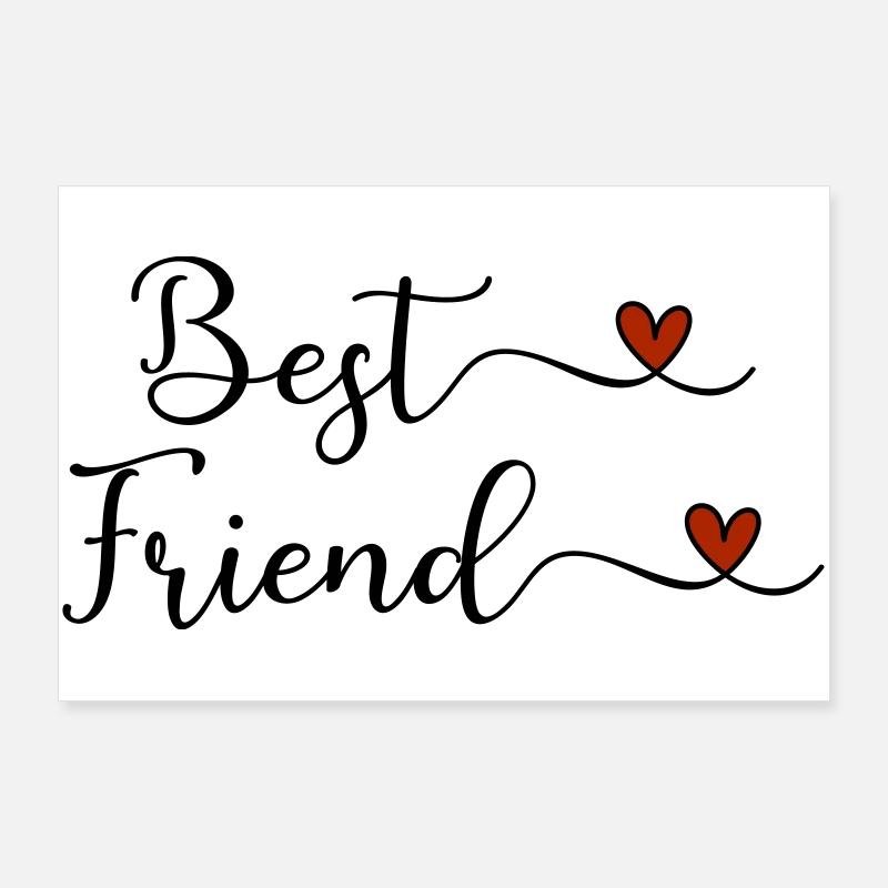 Beste Freunde Poster 90x60 cm