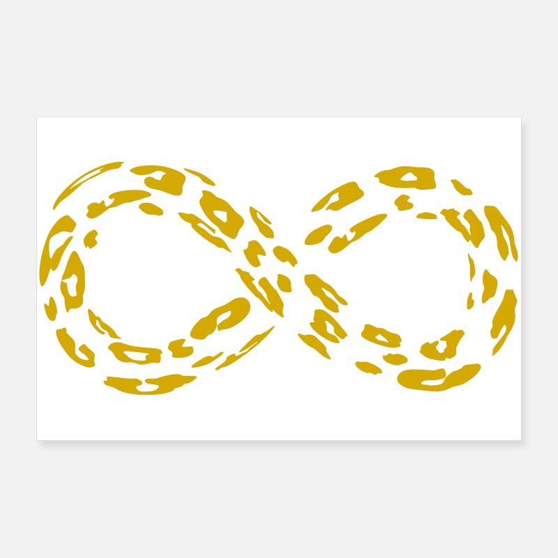 Leopard Infinity Loop (alternativ) Poster 90x60 cm