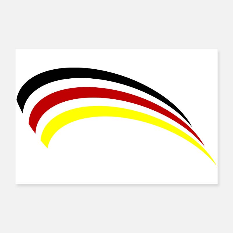 Conception du drapeau allemand Poster 90 x 60 cm
