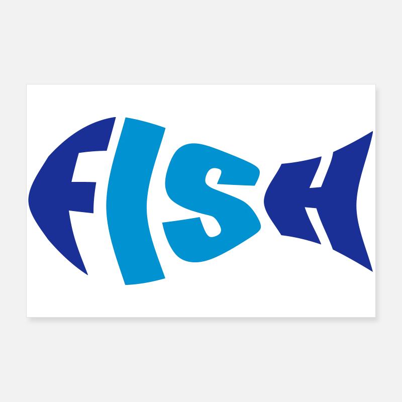 Fisch Poster 90x60 cm