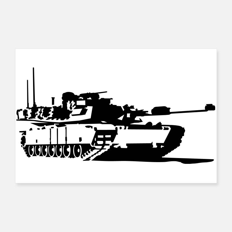 Tank M1 Abrams Poster 90 x 60 cm