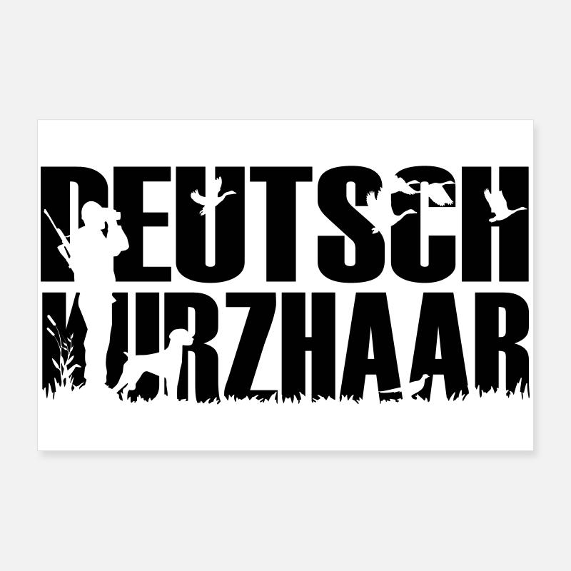 Jagdhund Deutsch Kurzhaar Poster 90x60 cm