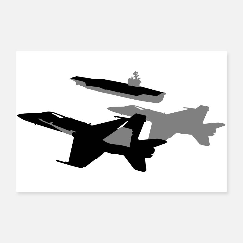 Silhouette Jets Poster 36" x 24" (90x60 cm)