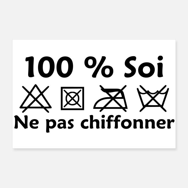 Ne pas chiffonner Poster 90 x 60 cm