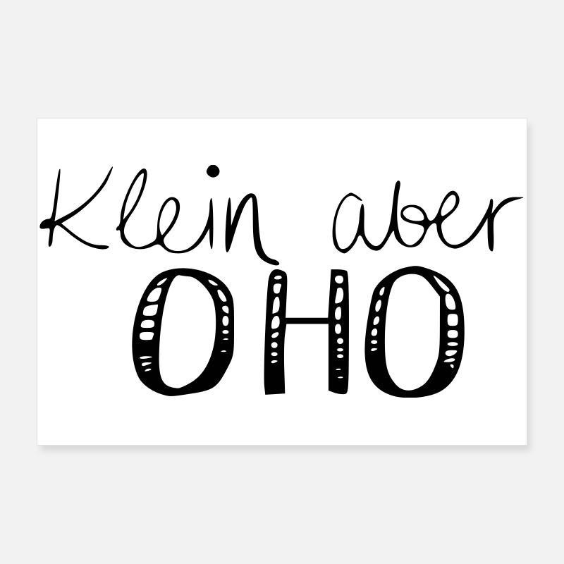 Klein aber OHO Poster 90x60 cm