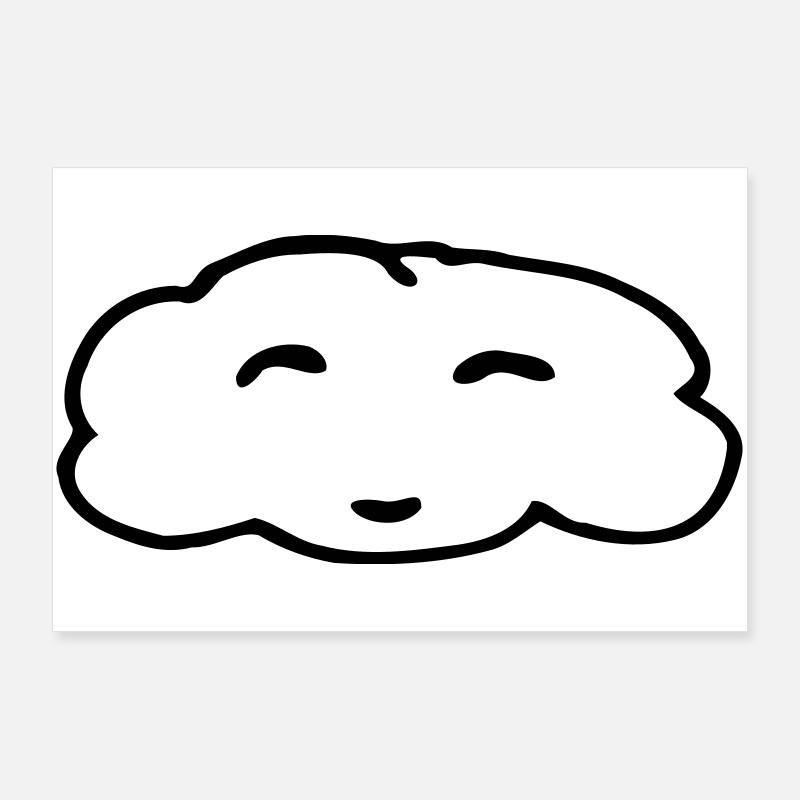 Cloud - Poster 36" x 24" (90x60 cm) - white