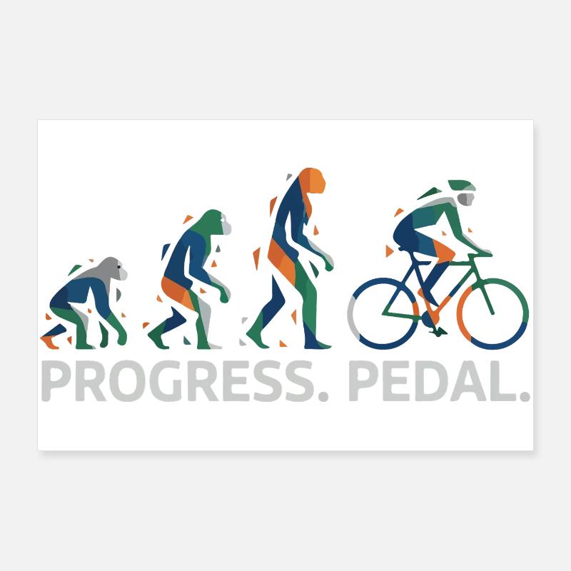 Évolution de la pédale Progress Poster 90 x 60 cm