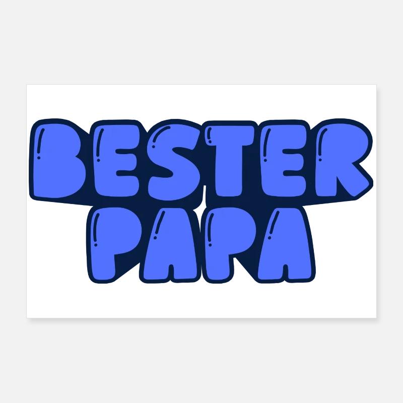 Bester Papa Poster 90x60 cm