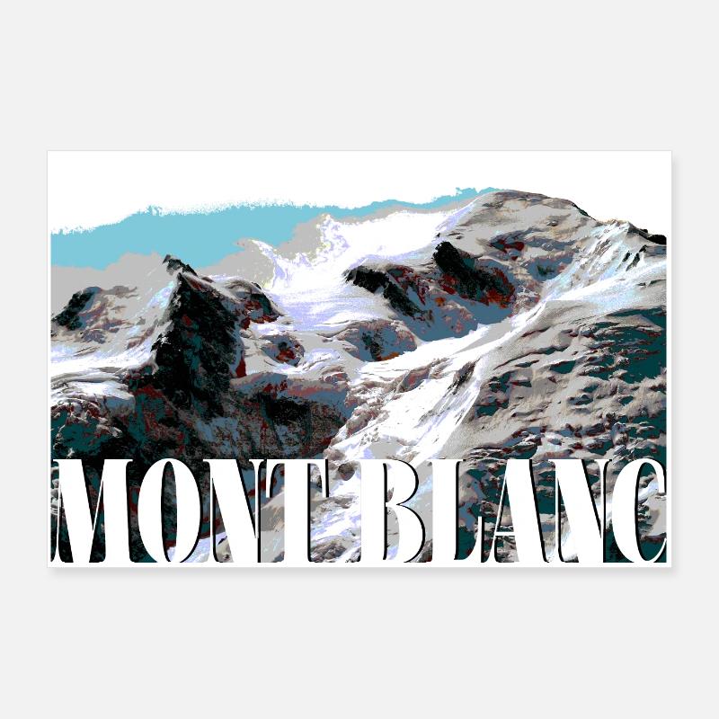 Blanc - Poster 90x60 cm - Weiß