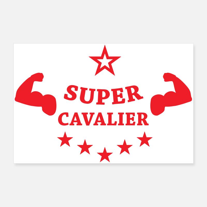 Super Cavalier : la force du sport équestre Poster 90 x 60 cm