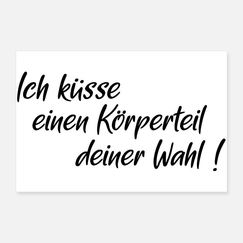 kuesse Koerperteil Poster 90x60 cm