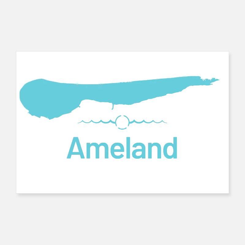 Ameland | Carte de conception Poster 90 x 60 cm