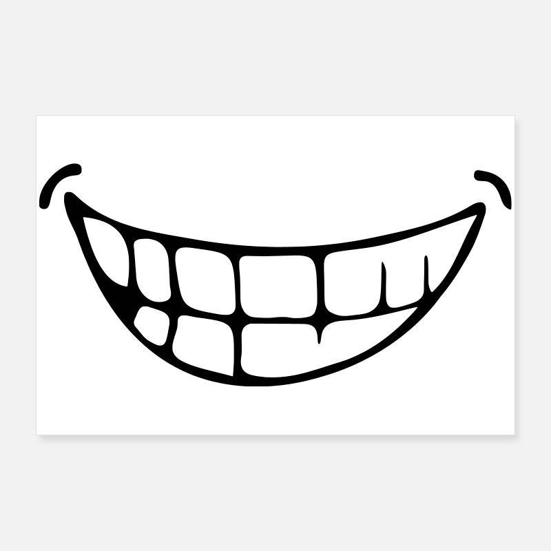 grin Poster 36" x 24" (90x60 cm)
