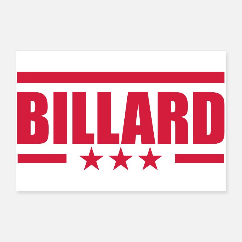 Billard Poster 90 x 60 cm